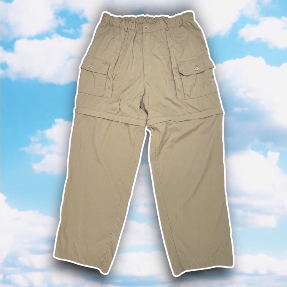 ORVIS Vintage Convertible Cargo Utility Pants Nylon Gorpcore Hiking Camping 90s